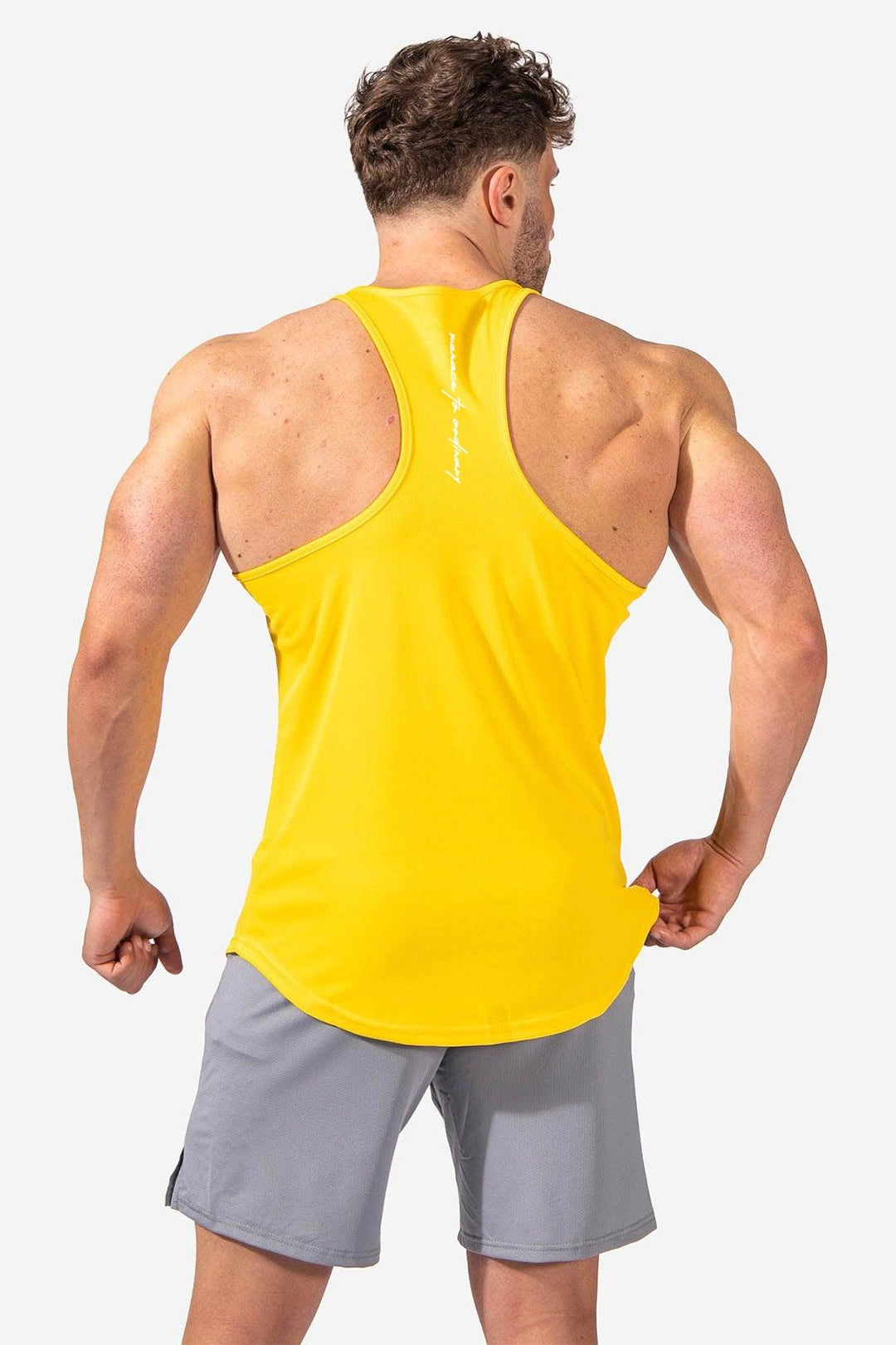 Fast-Dry Bodybuilding Workout Stringer - Yellow