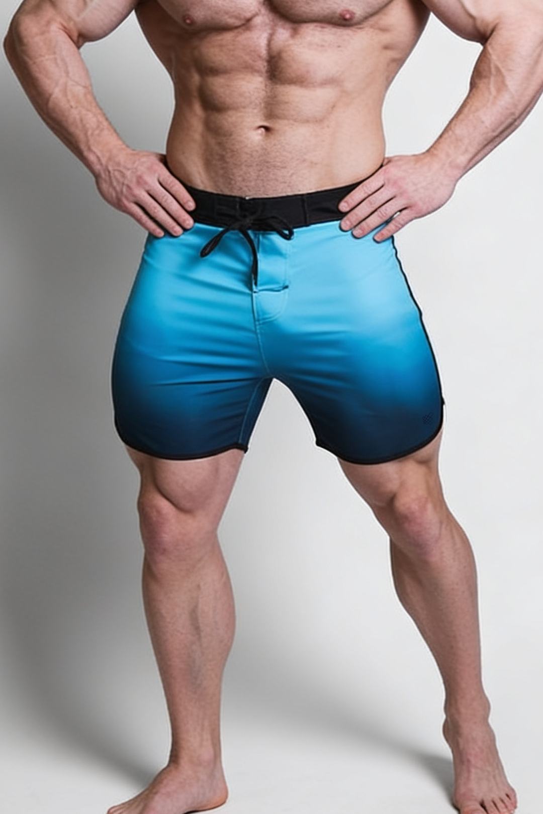 Men's Physique Board Shorts  - 15" Athlete Cut - Teal Fade
