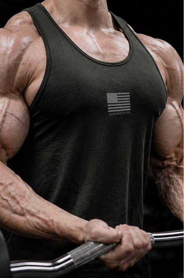 Fast-Dry Bodybuilding Workout Stringer - US of A – Jed North