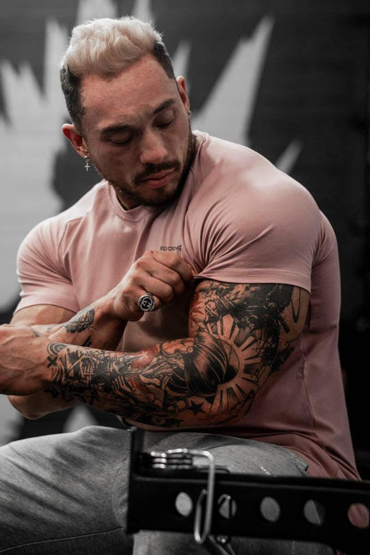 Titan Muscle Fit T-Shirt - Salmon - Jed North