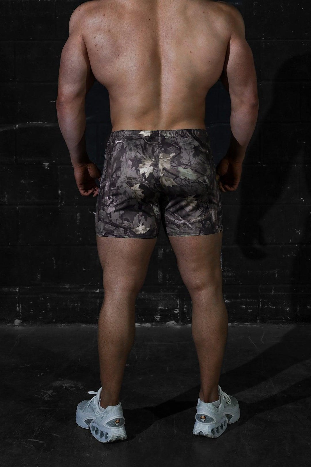 Agile Bodybuilding 4'' Shorts w Zipper Pockets - Hunter Camo