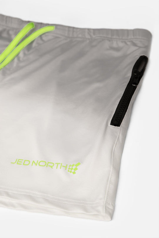 Agile Bodybuilding 4'' Shorts w Zipper Pockets - Ombré Gray