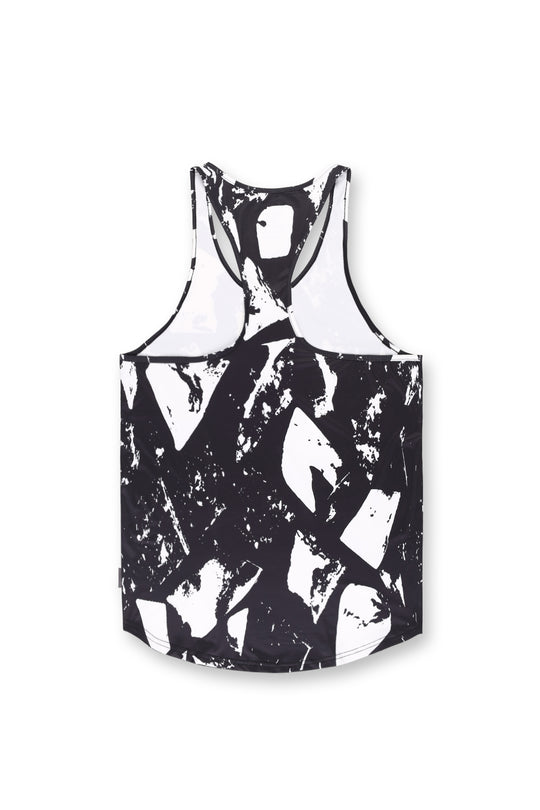 Graphic Muscle Stringer - Abstract Black