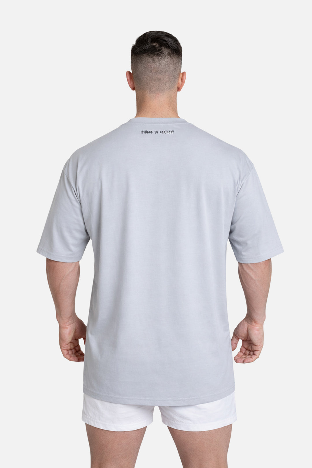 Energy Oversized T-Shirt - Gray Menace to Ordinary
