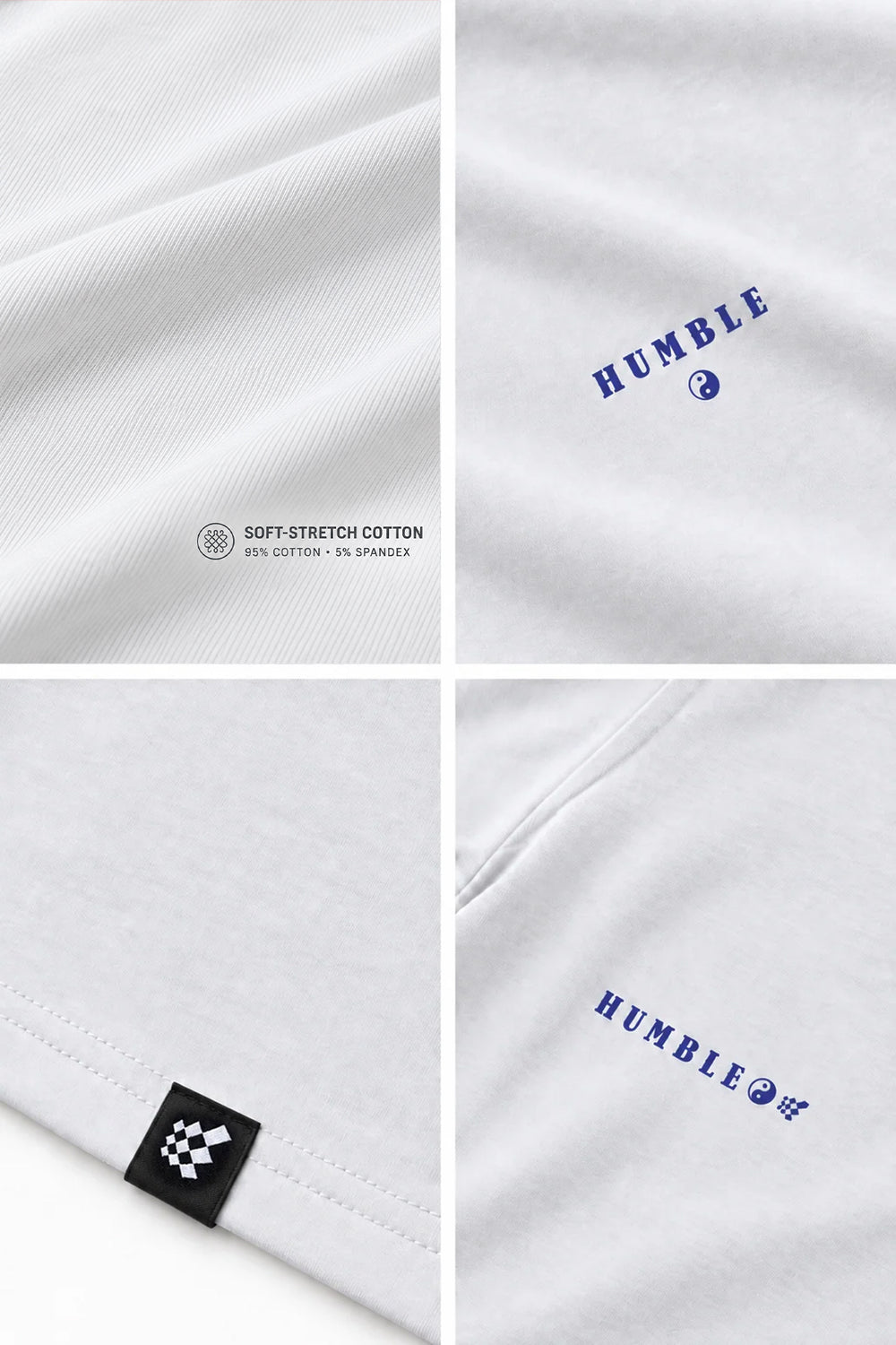 Energy Oversized T-Shirt - Humble Logo White