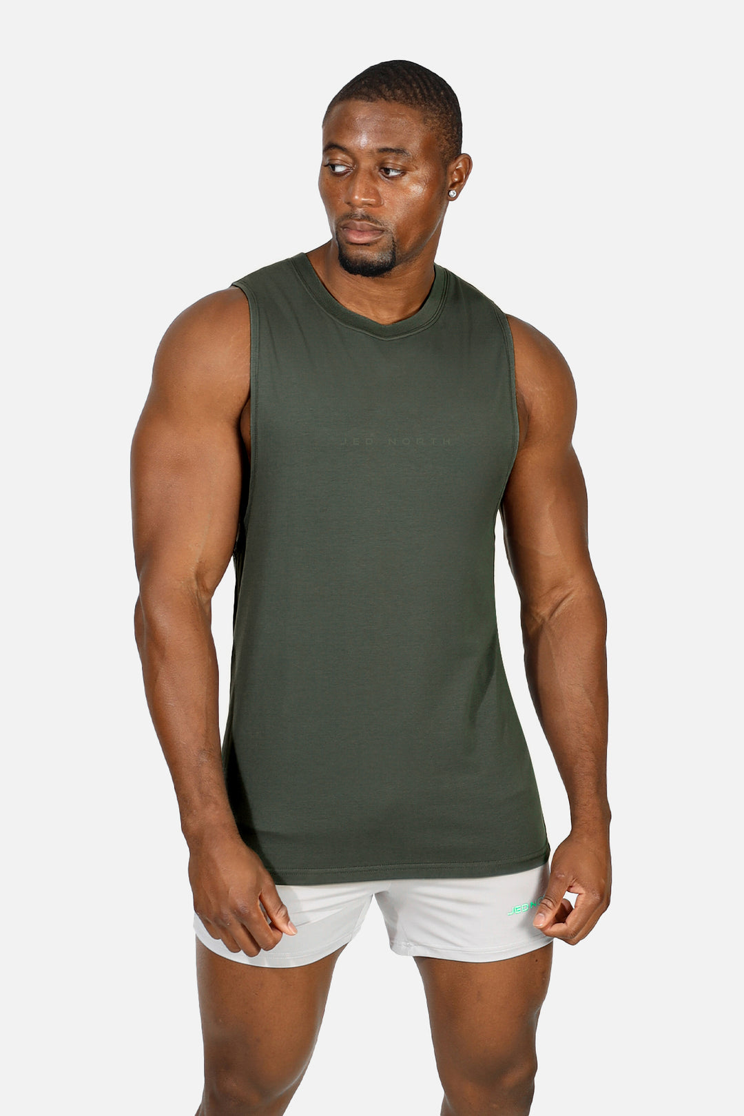 Apollo Men's Sleeveless Training Tee - Moss Green
