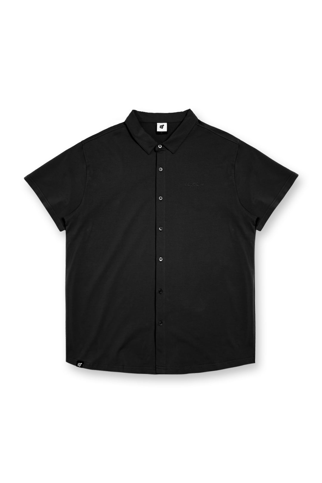 Button-up Muscle T-Shirt - Onyx Black