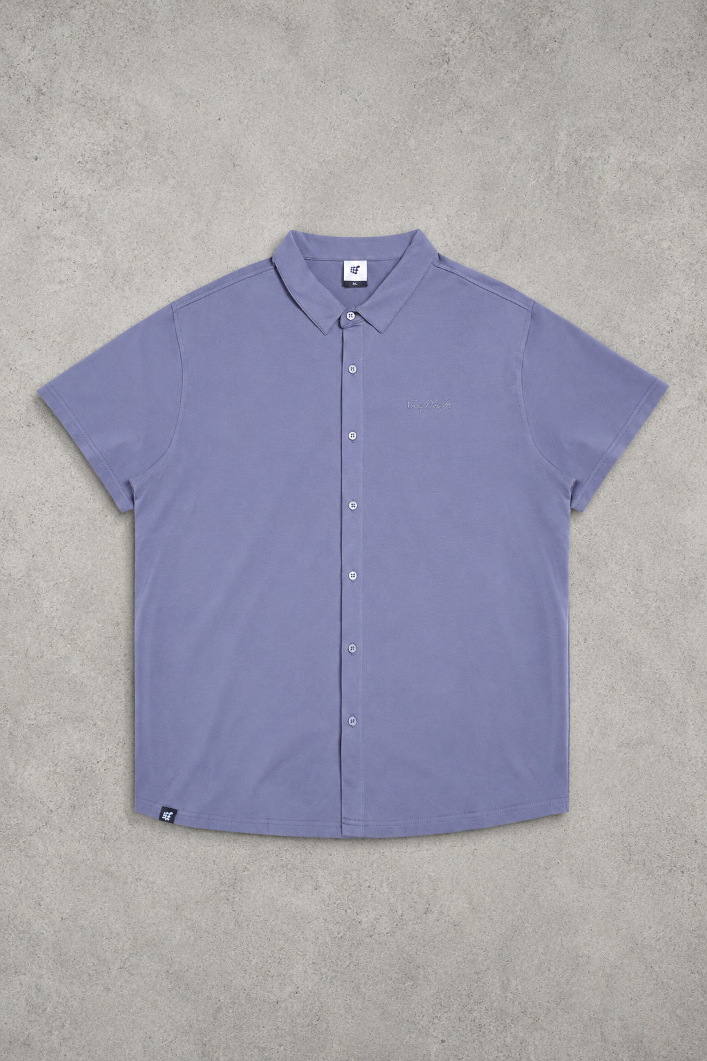 Premium Stretch Button-Up Shirt - Stone Gray