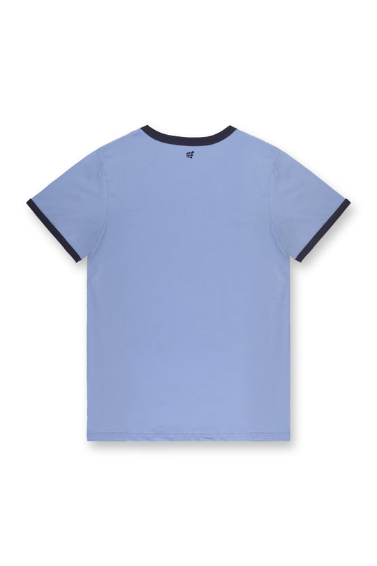 Muscle-Fit Ringer T-Shirt - Electric Blue