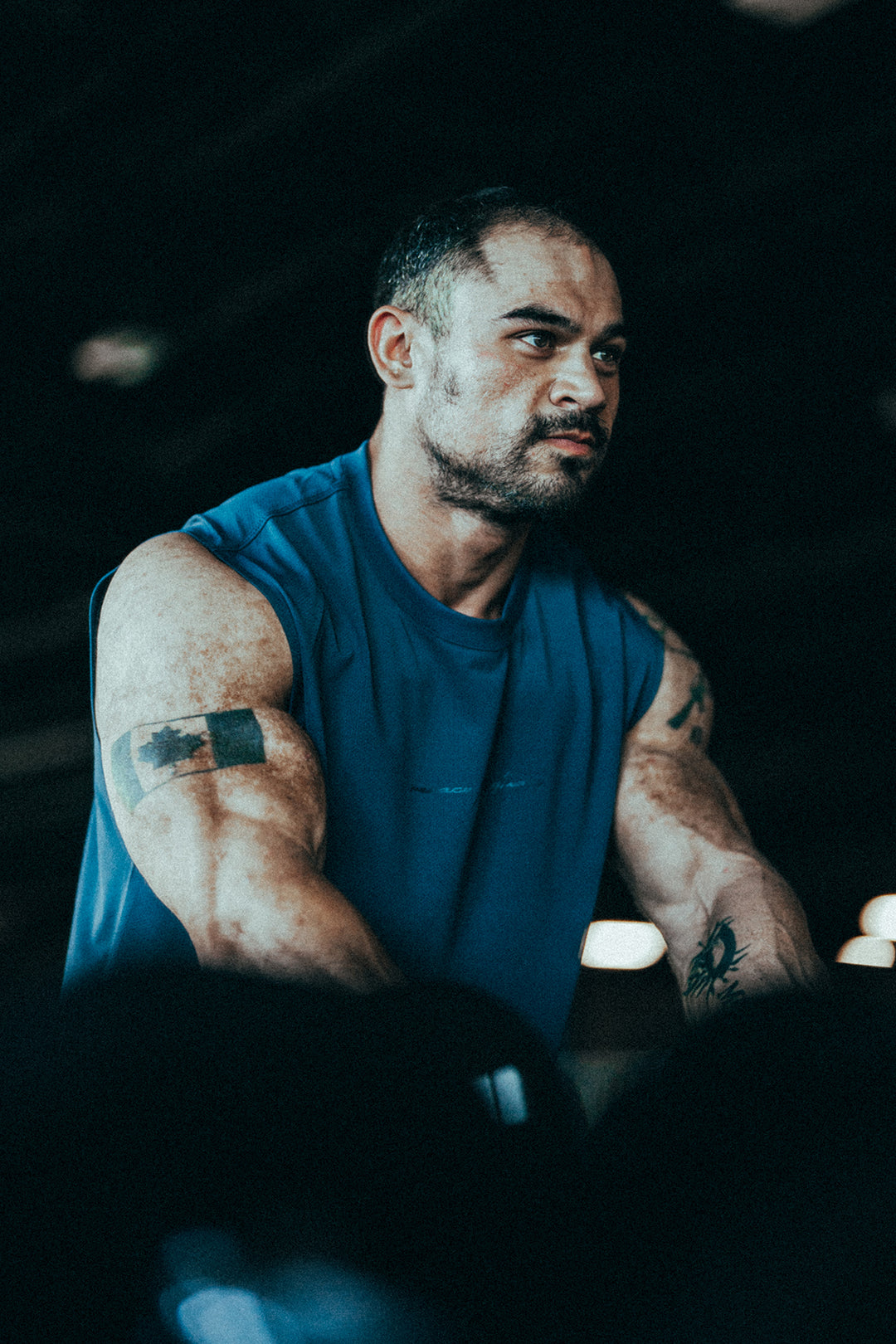 JN Active Muscle Tee - Navy Blue