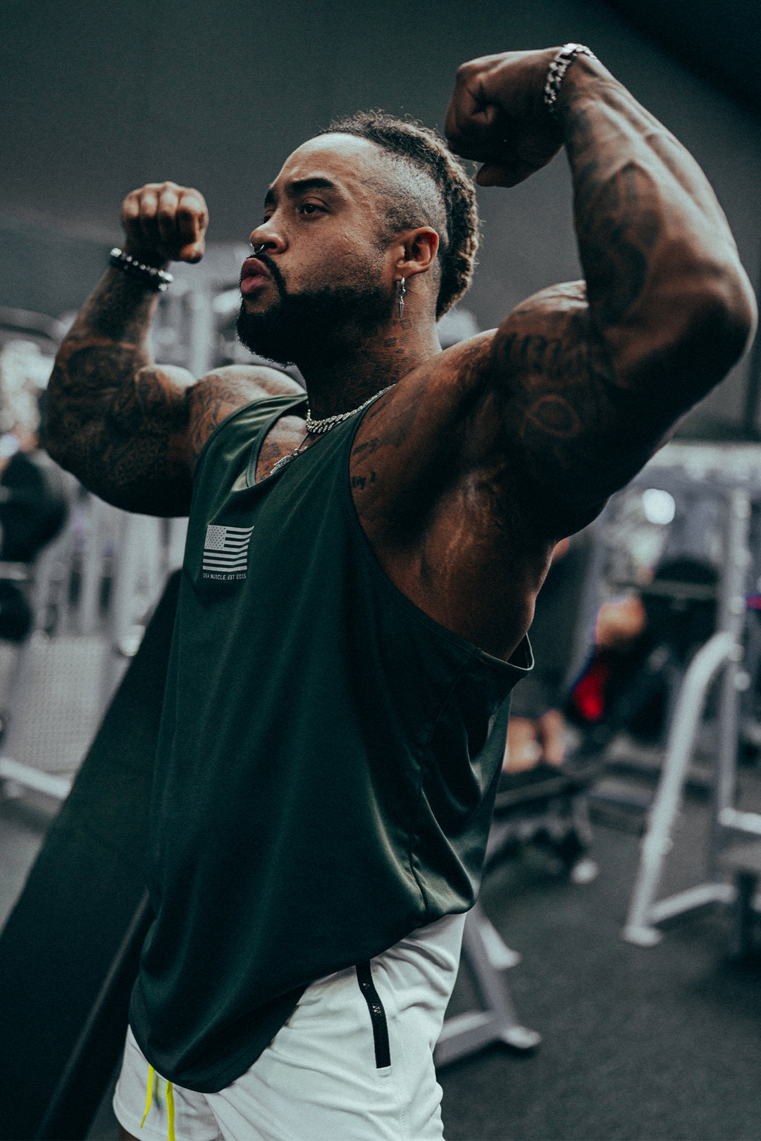 Fast-Dry Bodybuilding Workout Stringer - US of A