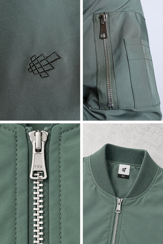 Men's Premium Bomber Jacket - Olive