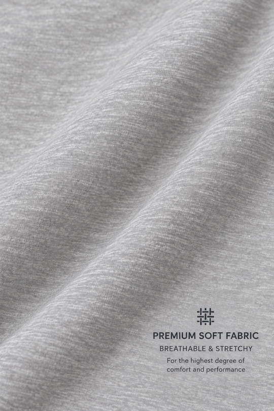 Quarter-Zip Training Long Sleeve - Heather Gray