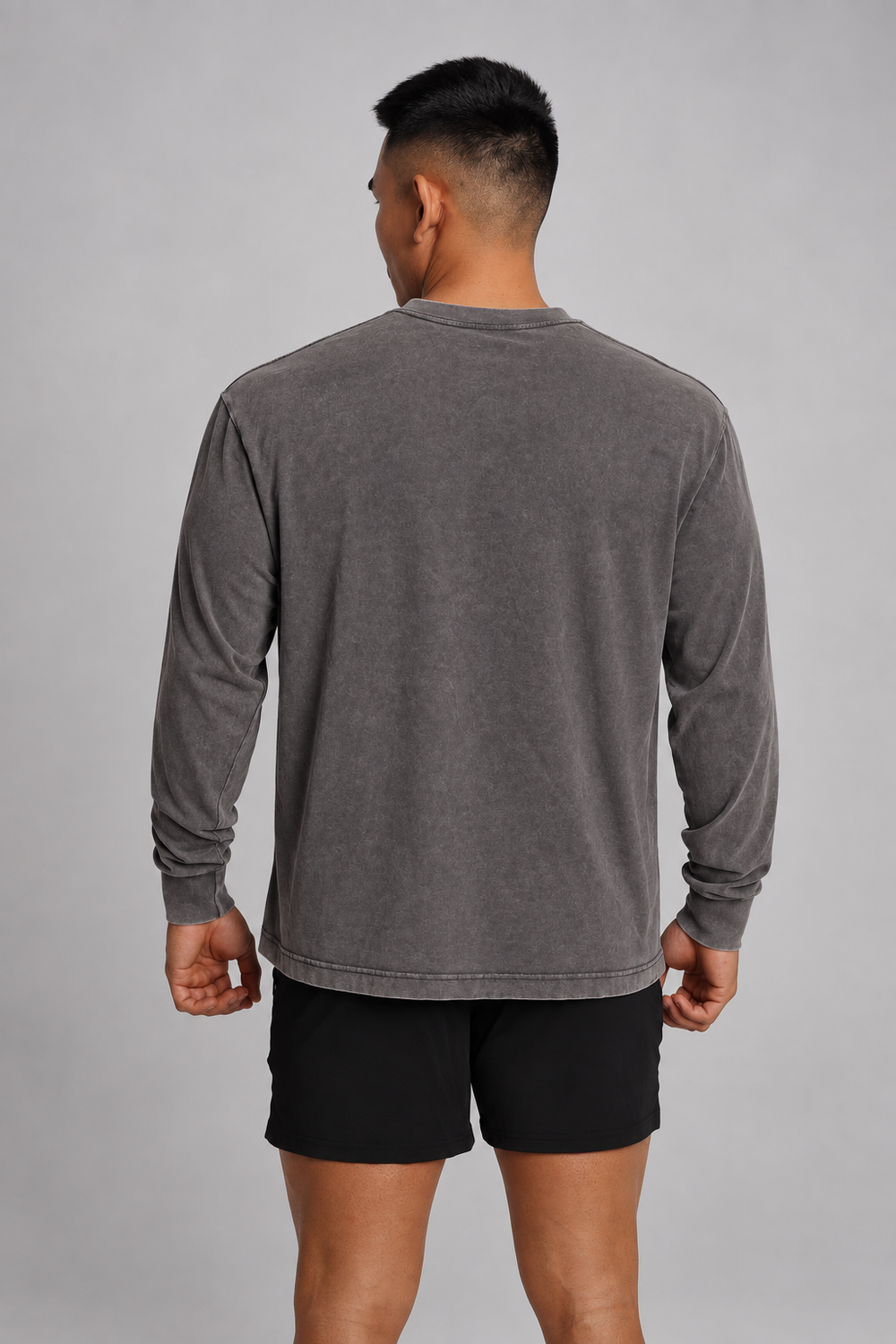Vintage Wash Long Sleeve T-Shirt - Storm Gray