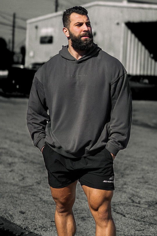 Essentials Relaxed Hoodie - Dark Gray