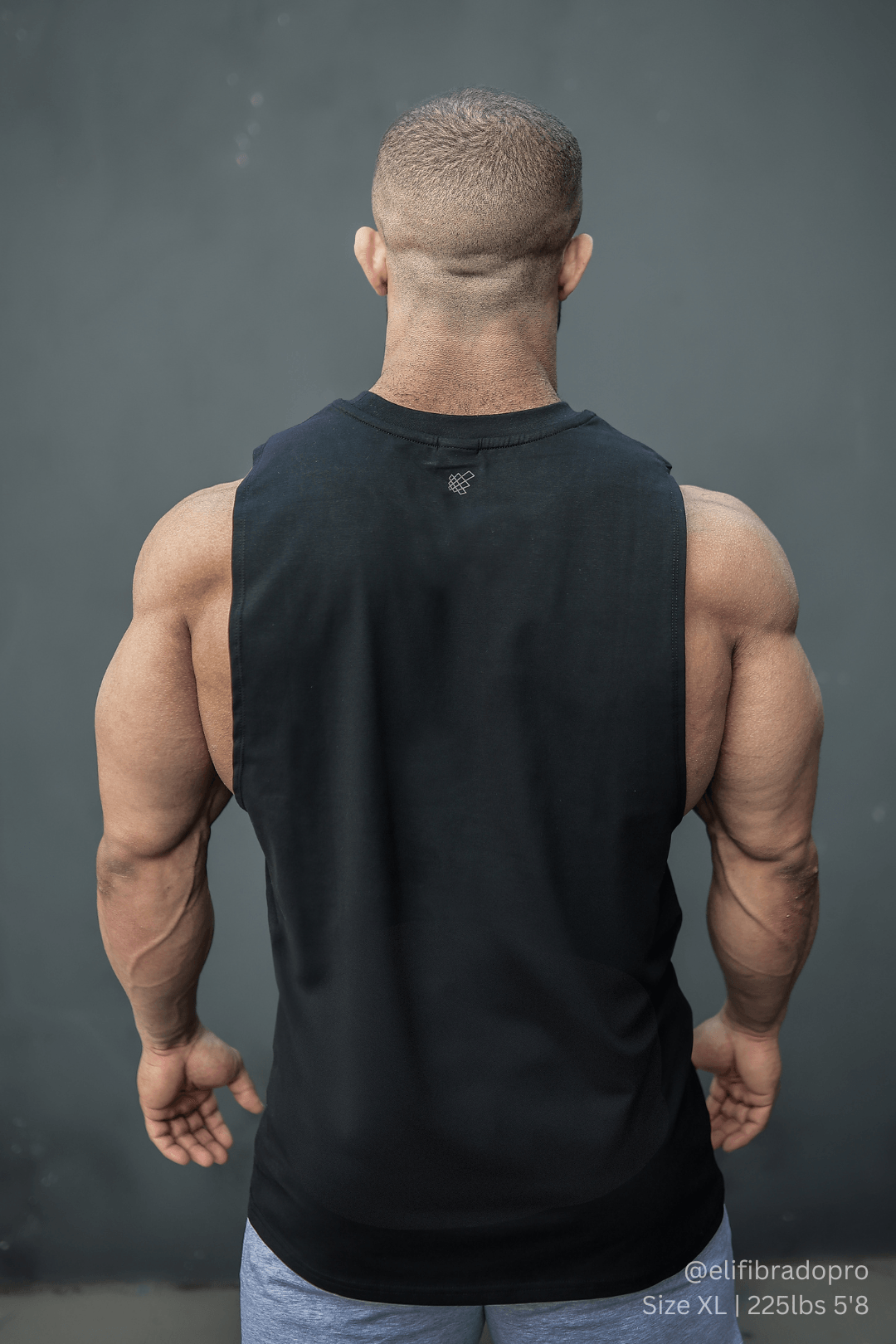 Apollo Men's Sleeveless Training Tee - Obsidian Black